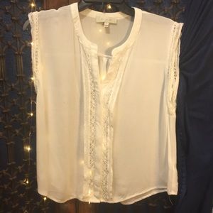 White Blouse from eri + ali for Anthropologie